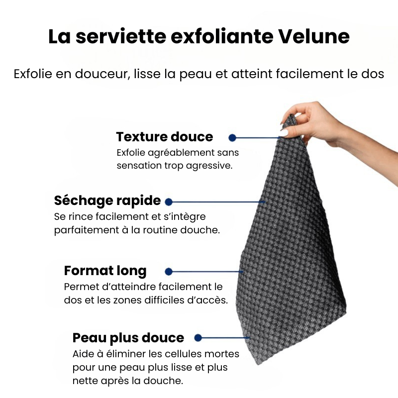 Serviette de Douche Exfoliante Douce